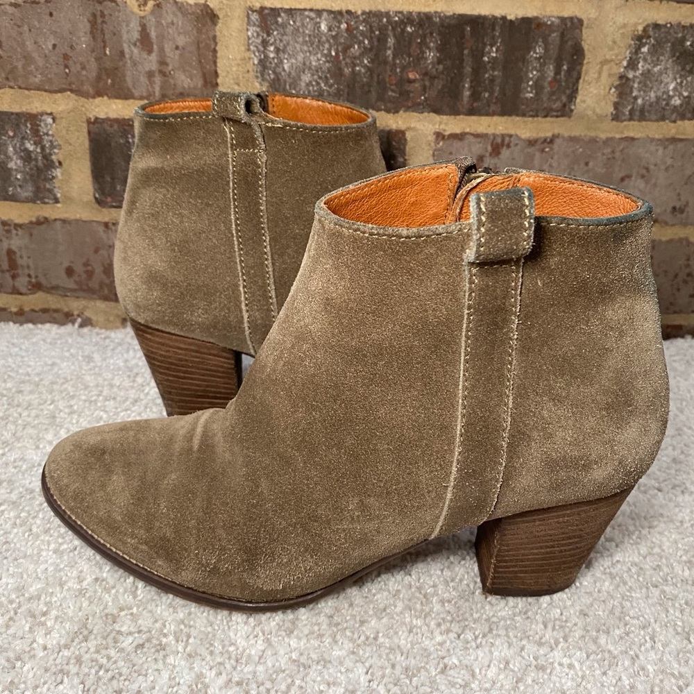 Madewell Suede Leather Ankle Booties